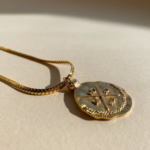 Coin Necklace Gold-Filled Chain 60 cm