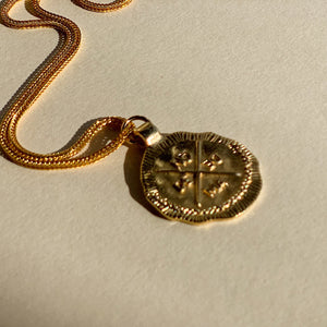 Coin Necklace Gold-Filled Chain 50 cm