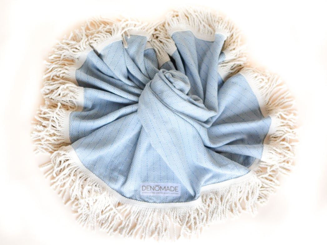 HADRIANNA TOWEL Blue Denim